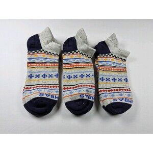 Bombas Original Pattern Lot Of 3 Pairs Ankle Socks Size M